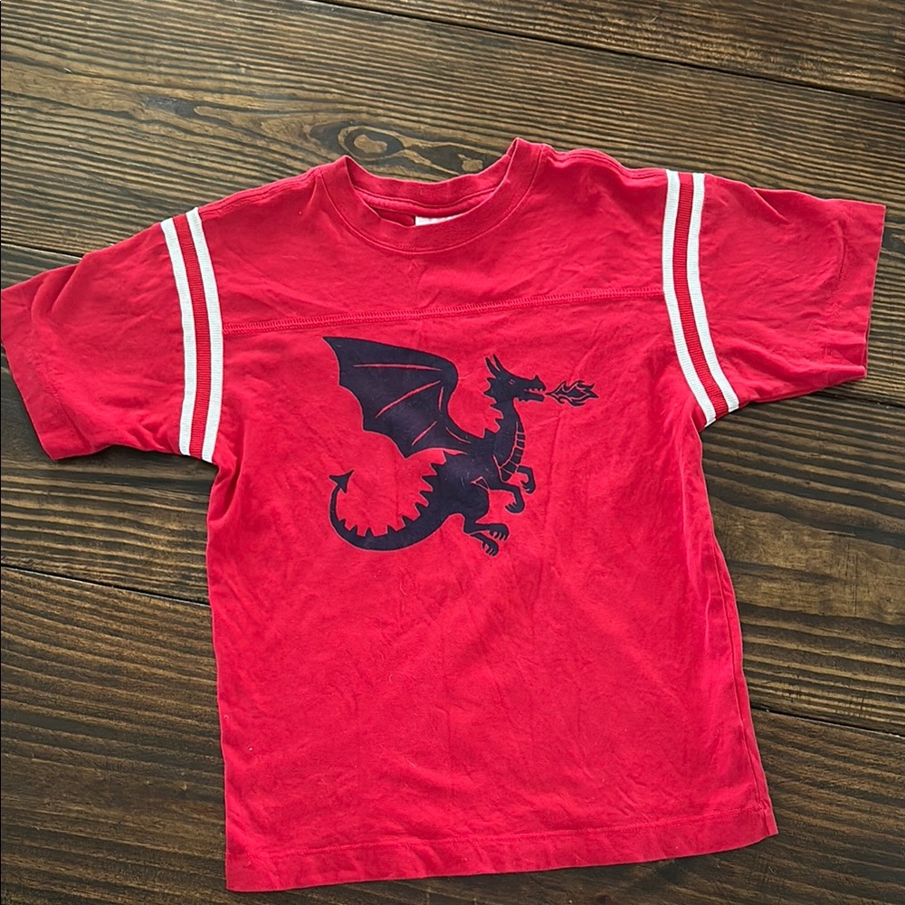 Hanna Andersson Red Dragon Graphic Kids T-Shirt